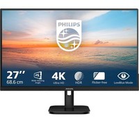 PHILIPS 4K Ultra HD 27 IPS Monitor - Black - BOX DAMAGE