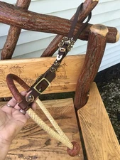 CUSTOM MADE SILVER BOSAL HANGER HEADSTALL WITH BOSAL