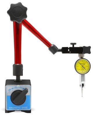 Dial Indicator with Magnetic Base, 0-1''/0.001'' Magnetic Base Dial Indicator Kit