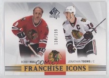 2015 SP Authentic Franchise Icons 138/199 Bobby Hull Jonathan Toews #168 HOF 0ll