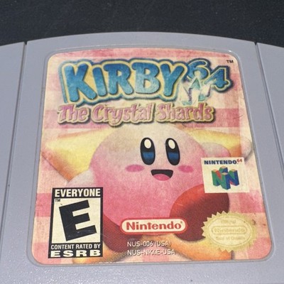 Nintendo N64 Kirby 64 The Crystal Shards Video Game Cartridge Authentic WORKING