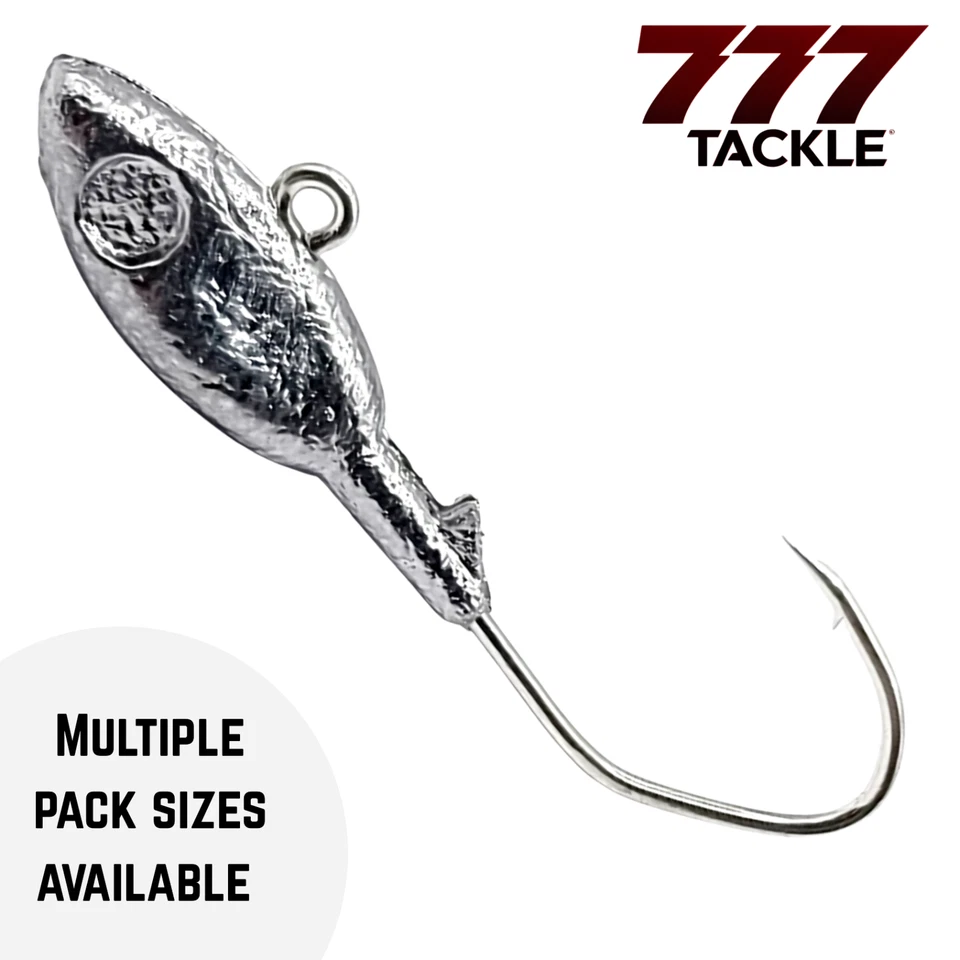 777 TACKLE Style H Hell of a Jig Bass Jig UnPainted Victory V Loc Hook 5 10 or 25 Pack New