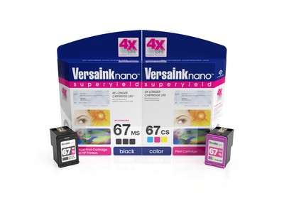 Versaink-nano Hp 67 Ms Micr Black Ink Cartridge For Check Printing Nan