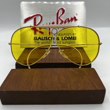 Vintage Ray Ban B L 10k GF Yellow Kalichrome 62mm Shooters Sunglasses