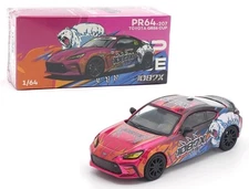 Pop Race 1:64 Toyota GR86 Cup 1087X Diecast Model Car PR640207