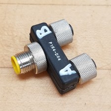 Allen Bradley P1R4-DR4 Splitter Tee, (2) 4-Pin Female To 4-Pin Male - USED