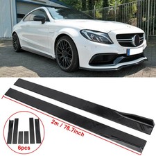 78.7" Schwarz Seitenschweller Verlängerter Splitter Für Benz W205 W204 W212 W213 78.7" Schwarz Seitenschweller Verlängerter Splitter Für Benz W205 W204 W212 W213