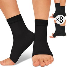 3pairs Nylon Neuropathy Socks Foot Pain Relief Compression Ankle Socks Women Men