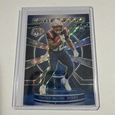 2025-26 Mosaic Treveyon Henderson #19 Center Stage Rookie Silver Mosaic Patriots