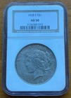 1928-S Silver Peace Dollar NGC AU50