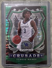 2020 Panini Prizm Draft Picks Tyrese Maxey Crusade Green Pulsar 09/25
