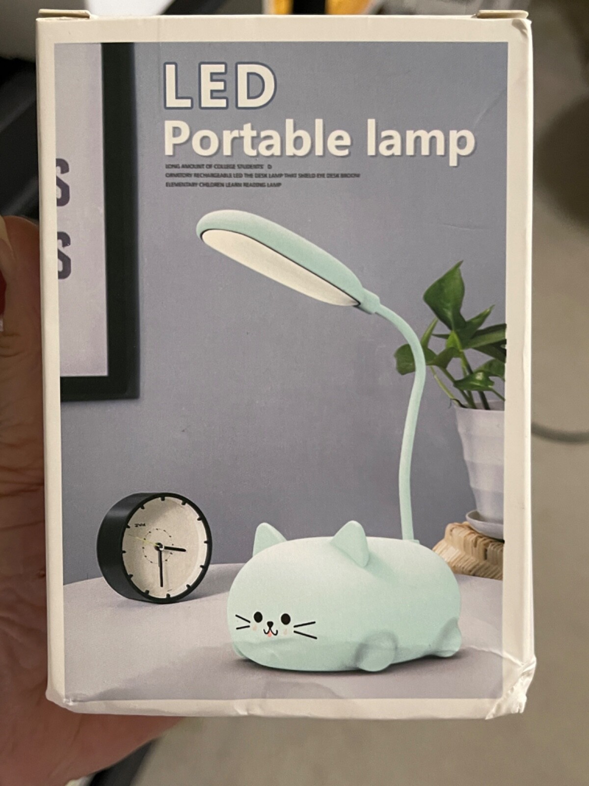 Led Portable Desk Lamp Small Kitten Cat eBay