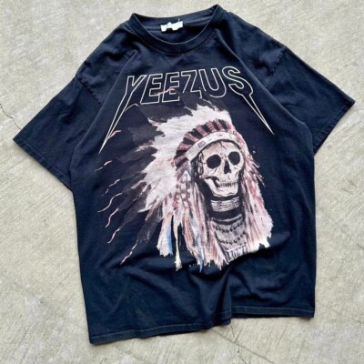 Kanye West Yeezus Tour Short Sleeve Black Color Shirt Men Women S-5XL