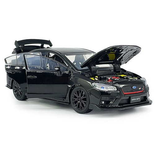 1:32 Scale Black Subaru WRX STI Model Car Car for Kids with Light Diecast Toy - Picture 9 of 13