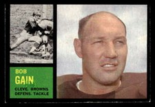 1962 TOPPS BOB GAIN CLEVELAND BROWNS #33 EX X9926