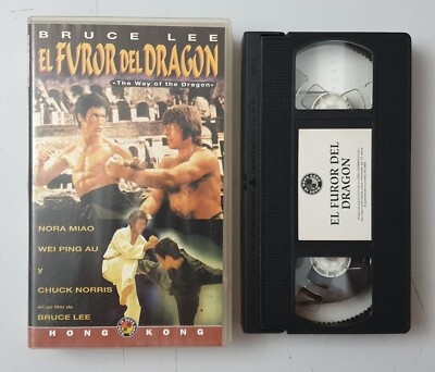 VHS: EL FUROR DEL DRAGON US 1973 aka WAY OF THE DRAGON Bruce Lee '97 Edition