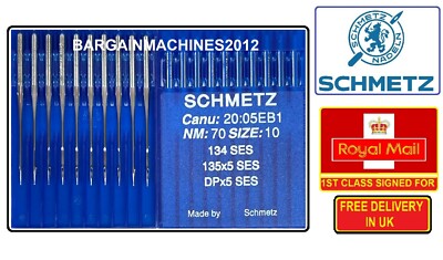 SCHMETZ DPX5SES 135X5SES 134SES NM:70 SIZE:10 INDUSTRIAL SEWING MACHINE NEEDLE