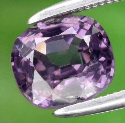 2,05ct 8x6,5mm Kissen Natur Rosa Lila Spinell Edelstein, Myanmar