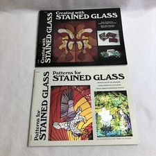 1970's Books Creating With Stained Glass & Patterns for Stained Glass James Gick