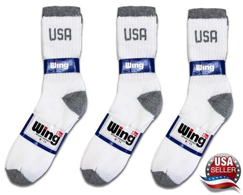 12 Pairs Mens USA Logo Socks Sport Cotton Crew American Theme 1 Dozen Pack - Picture 4 of 5