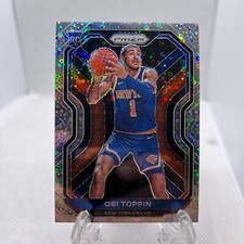 Obi Toppin 2020-21 Panini Prizm Fast Break Disco Variation RC #280 Rookie Knicks