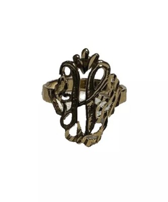 22 Karat Gelbgold Lagenlook Ring später ''H'' Damen Gr. 7 Vintage Neu 2,6 g