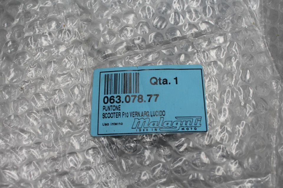 PUNTONE MALAGUTI F 10 ARGENTO LUCIDO COD 063.078.77 - Immagine 3 di 3