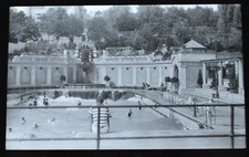 Glass Magic Lantern Slide Photo Hungary Buda Gellert Baths Magyarorsz&aacute;g Newton
