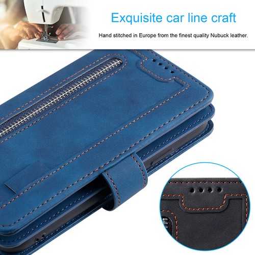 For Samsung A13/A23/A33/A53/A73 Zip Leather Wallet Case Multi Card Flip Cover - Picture 10 of 28