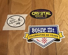 3er Set Ski Aufkleber Crystal Boyne Mountain The Staple Outfitters