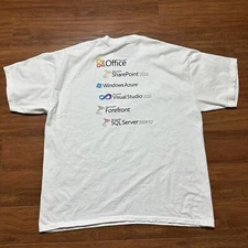 Vtg Microsoft 2010 Texas Launch Shirt XL Windows Azure Office SQL Server Tee