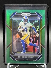 2022 Panini Prizm Decobie Durant Green Prizm SP  RC LA Rams