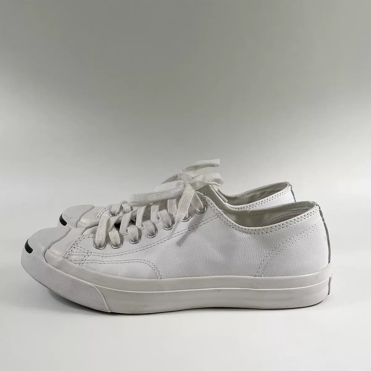 Mens white clearance leather jack purcell