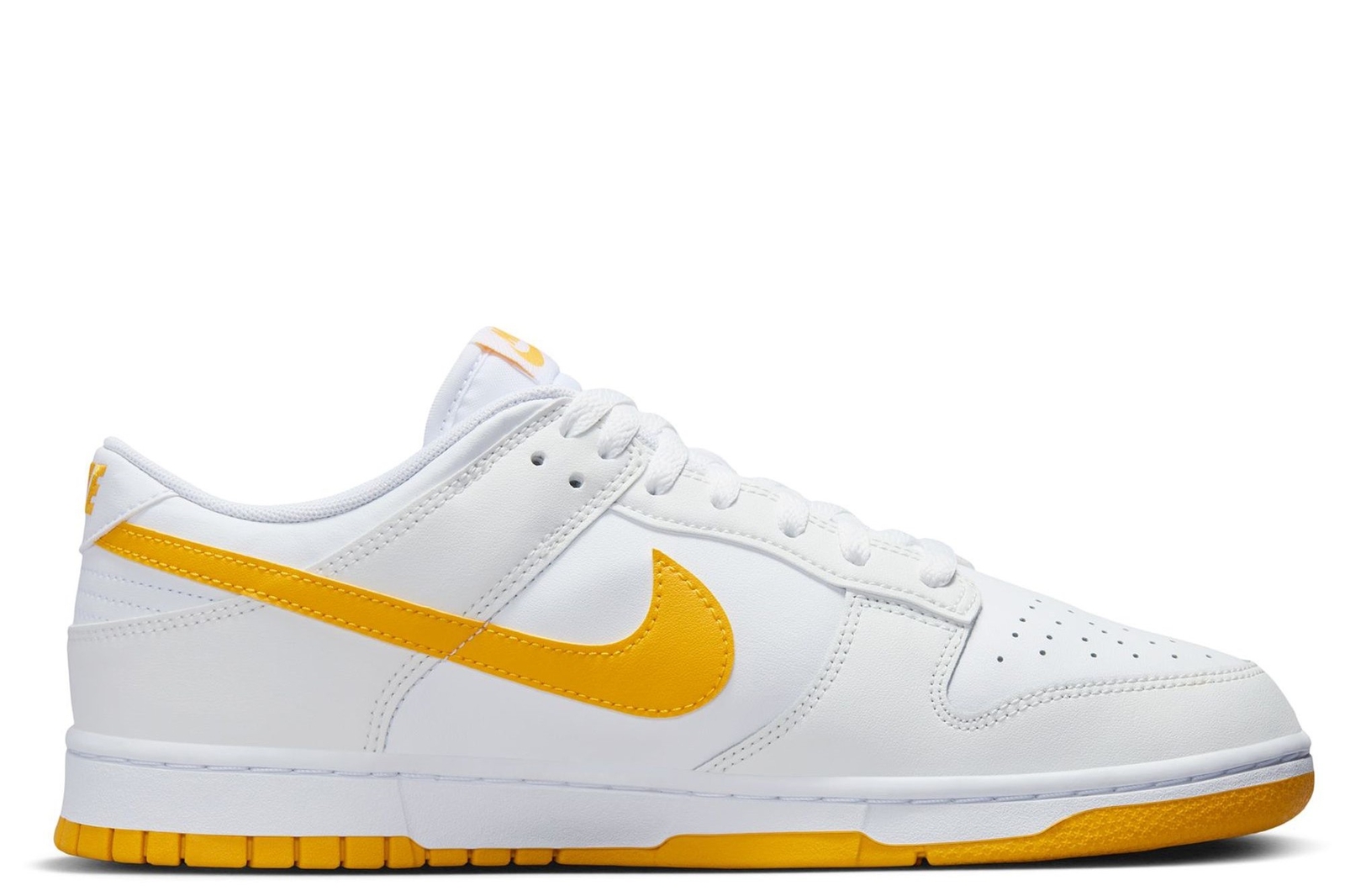 Мужские кроссовки Nike Dunk Low Retro White/University Gold (DV0831 110)