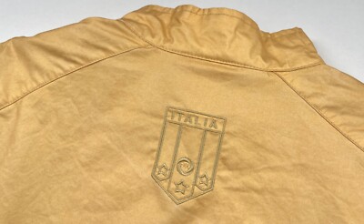 Italy 2006 PUMA Training Football Jacket S Mens Gold Vintage