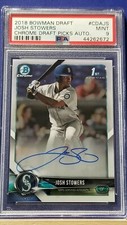 Josh Stowers - 2018 Bowman Chrome Draft Autograph  PSA 9  