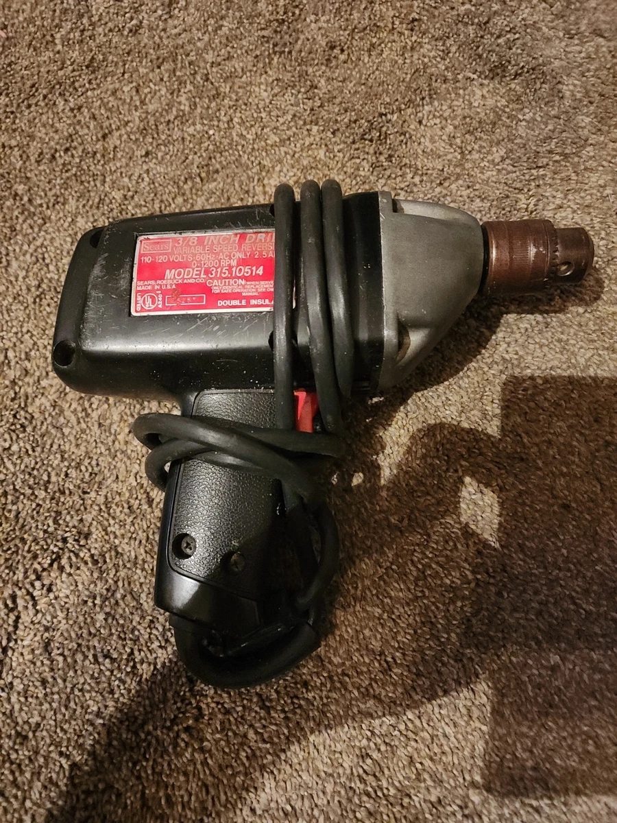 SEARS Craftsman VINTAGE 3 8 Inch Variable Speed Drill 315.10514 eBay