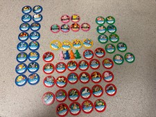 1999 Pokémon Master Board Game Parts Only Chips TRAINER Figures. 65 PIECE LOT.