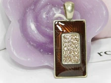 Lovely Lia Sophia "TOUCHE" Slide / Pendant, Cut Crystals,  NWOT 