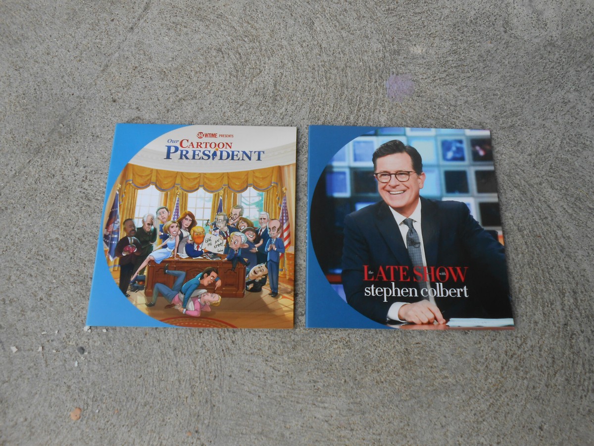 STEVE COLBERT-TWO FYC PROMO DVD'S-THE LATE SHOW-OUR CARTOON