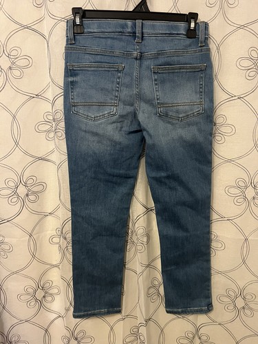 Boys' Ultimate Stretch Tapered Jeans - Cat & Jack Medium Wash 10 - Picture 2 of 4