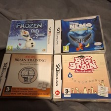  Nintendo DS Games bundle frozen olafs quest. Fiding nemo and 2 brain traning