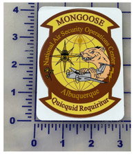 air security operations center mongoose tan decal sticker usa made