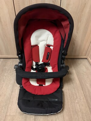Neuer Stoffbezug für Concord Neo Sitzeinheit Buggy Sportwagen rot-schwarz