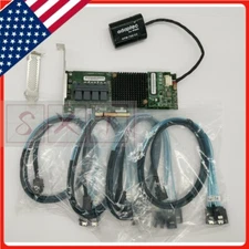 Adaptec ASR 71605 1GB 16Port PCIe Raid w/ Battery & 4x SFF-8643-Sata Cables