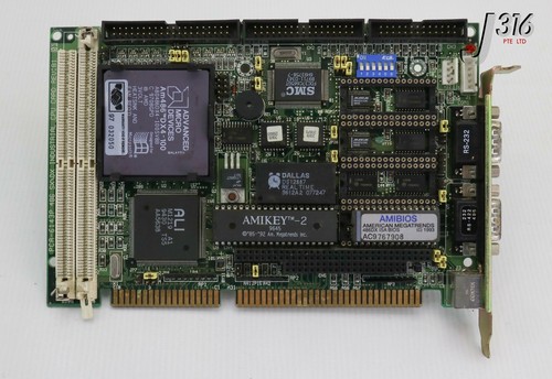 25071 ADVANTECH PCB, 486 SX\DX INDUSTRIAL CPU CARD PCA-6143P - Picture 2 of 8