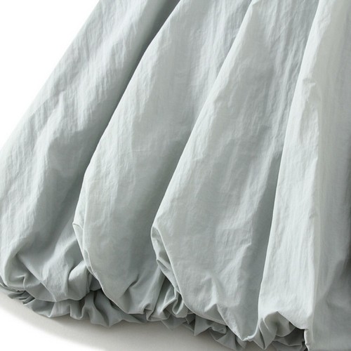 Women Puffy Skirt Elastic Waist Lantern Half Dress A-line Midi Loose Casual Cute - Picture 9 of 20