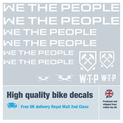 Wethepeople bike decals labels with free bike protection (27 pack) - 20 colours - Picture 39 of 60