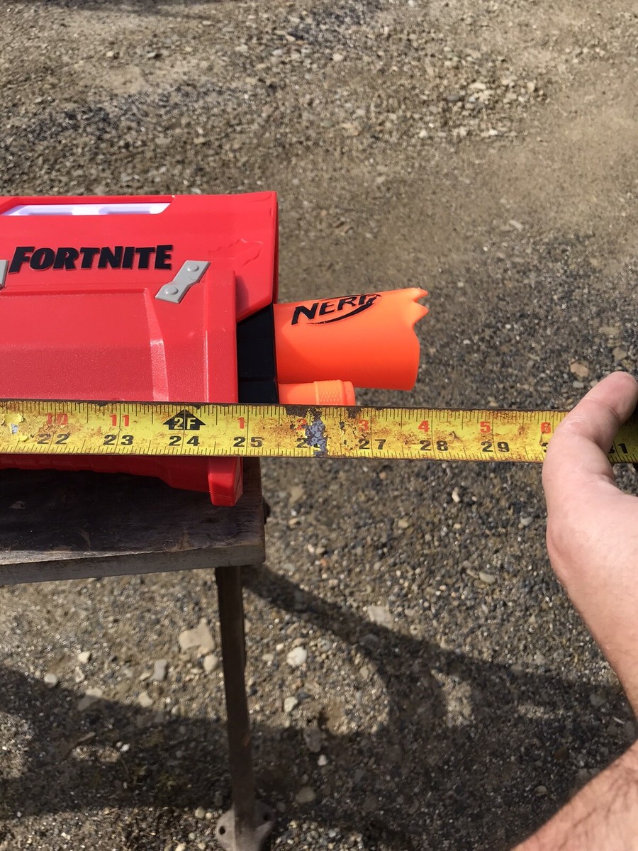 Nerf Fortnite Bossmerg 12 PUMP Shotgun Blaster Red Works | eBay