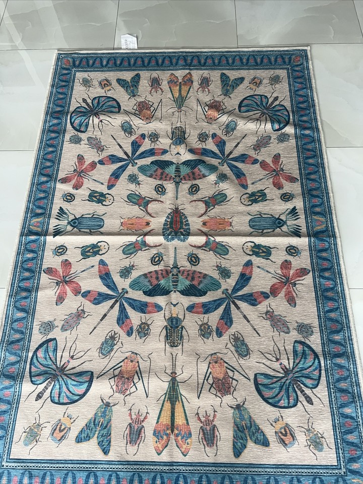 Iris Apfel Flutterby Multicolor Rug Ruggable eBay